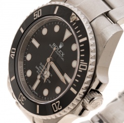 Pre Owned Rolex Black Stainless Steel Oyster Perpetual Submariner 114060 Men's Wristwatch 40 mm