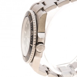 Pre Owned Rolex Black Stainless Steel Oyster Perpetual Submariner 114060 Men's Wristwatch 40 mm