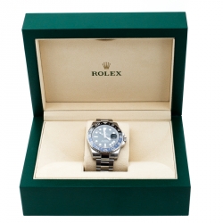 Pre Owned Rolex Black Stainless Steel GMT-Master II 'Batman' 116710 Men's Wristwatch 40 mm