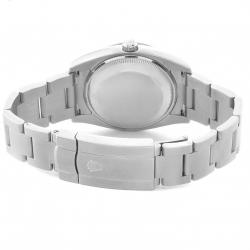 Pre Owned Rolex Blue Stainless Steel Air King 114200 Men's Wristwatch 34MM