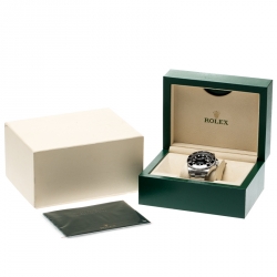مملوكة مسبقًا Rolex Black Stainless Steel Submariner Men's Wristwatch 40 mm