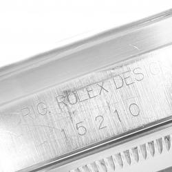 Pre Owned Rolex Black Stainless Steel Date 15210 Men's Wriswatch 34MM