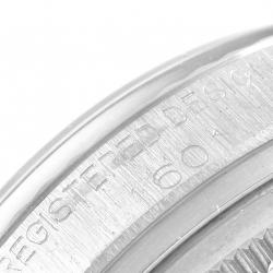 مملوكة مسبقًا ساعة يد رجالية رولكس 1601 فينتدج ديتجاست ستانلس ستيل وذهب أبيض عيار 18 فضية 36مم