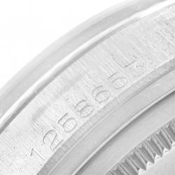 مملوكة مسبقًا ساعة يد رجالية رولكس 1601 فينتدج ديتجاست ستانلس ستيل وذهب أبيض عيار 18 فضية 36مم