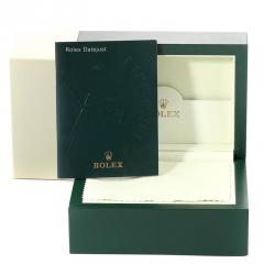 Pre Owned Rolex Blue 18K White Gold And Stainless Steel Datejust Turnograph 116264 Men's Wristwatch 36MM