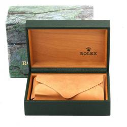 Pre Owned Rolex Blue Stainless Steel Date Automatic 15210 Men's Wriswatch 34 MM