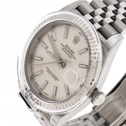 Pre Owned Rolex Silver Stainless Steel Datejust 126334 Men's Wristwatch 41 MM