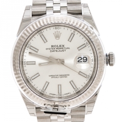 Pre Owned Rolex Silver Stainless Steel Datejust 126334 Men's Wristwatch 41 MM