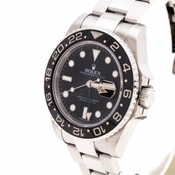 Pre Owned Rolex Black Cerarmic Stainless Steel 116710LN GMT-Master II Men's Wristwatch 40 mm