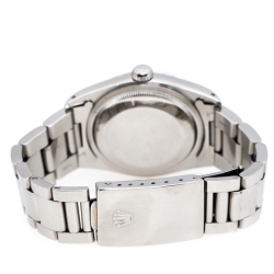 مملوكة مسبقًا Rolex White Stainless Steel Datejust 16220 Men's Wristwatch 36 mm