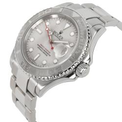 Pre Owned Rolex Grey Stainless Steel and Platinum Yachtmaster 16622 Men's Wristwatch 40MM