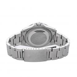 Pre Owned Rolex Black Stainless Steel Explorer II 16570 Men's Wristwatch 40 MM
