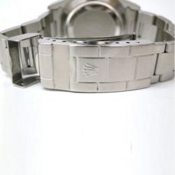 مملوكة مسبقًا Rolex Submariner Non Date Wristwatch SS Black Silver Mens 