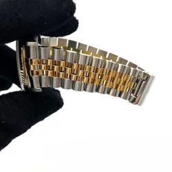 Pre Owned Rolex Champagne Diamonds 18K Yellow Gold And Stainless Steel Datejust 16233 Men's Wristwatch 36 mm