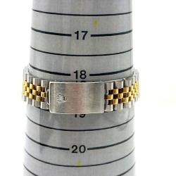 Pre Owned Rolex Champagne Diamonds 18K Yellow Gold And Stainless Steel Datejust 16233 Men's Wristwatch 36 mm