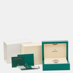 Pre Owned Rolex Black 18K White Gold Stainless Steel Datejust 116234-0083 Men's Wristwatch 36 mm