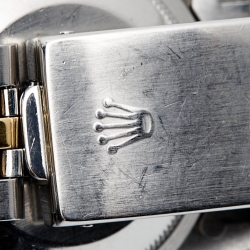 Pre Owned Rolex Champagne Diamond 18k Yellow Stainless Steel Datejust 16233 Men's Wristwatch 36 mm