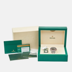 مملوكة مسبقًا Rolex Black Stainless Steel GMT-Master II 126710BLRO Men's Wristwatch 40 mm 