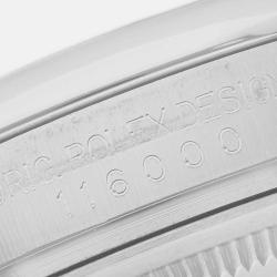 Rolex Oyster Perpetual Pink Baton Black Dial Steel Men's Watch 36 mm