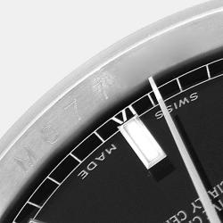 Rolex Datejust Black Baton Dial Steel Men's Watch 36 mm