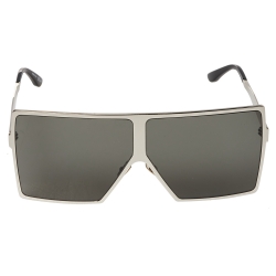 Saint Laurent Silver Tone/ Grey SL182 Betty Shield Sunglasses