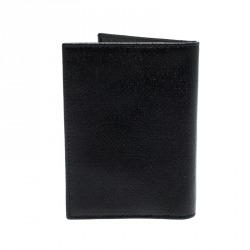Saint Laurent Paris Black Leather Bifold Wallet