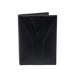 Saint Laurent Paris Black Leather Bifold Wallet