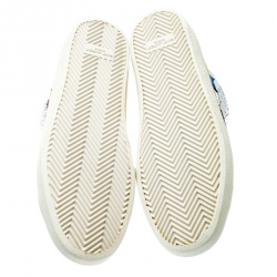 مملوكة مسبقًا Saint Laurent Paris Tricolor Leather And Coarse Glitter Love High Top Sneakers Size 43.5