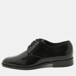 Saint Laurent Black Leather Lace Up Oxfords 43
