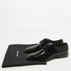 Saint Laurent Black Leather Lace Up Oxfords 43