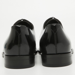 Saint Laurent Black Leather Lace Up Oxfords 43
