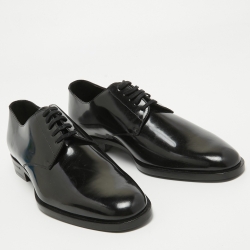 Saint Laurent Black Leather Lace Up Oxfords 43