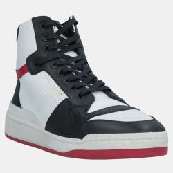 Saint Laurent Leather Two-Tone Lace Up Sneakers 41