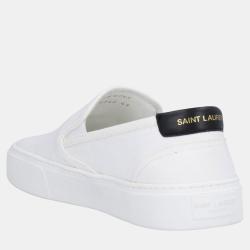 Saint Laurent Canvas Slip On Sneakers 43