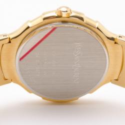 Pre Owned Yves Saint Laurent All Gold Plated Classic Collection Unisex Wristwatch