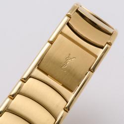 Pre Owned Yves Saint Laurent All Gold Plated Classic Collection Unisex Wristwatch