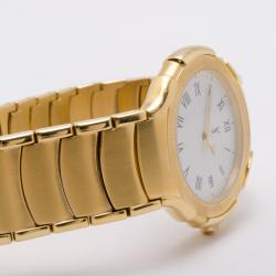 Pre Owned Yves Saint Laurent All Gold Plated Classic Collection Unisex Wristwatch