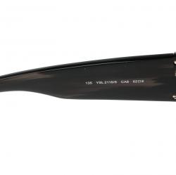 Saint Laurent Black YSL 2116/S Hafl Rim Sunglasses