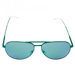 Saint Laurent Green Mirror Classic 11 Aviators Sunglasses