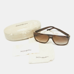 Saint Laurent Brown Gradient 12317/S Aviator Sunglasses