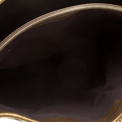 Saint Laurent Bronze Pebbled Leather Tote 