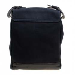 Saint Laurent Black Canvas Hunting Crossbody Bag