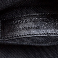Saint Laurent Black Canvas Hunting Crossbody Bag