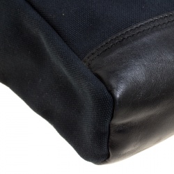 Saint Laurent Black Canvas Hunting Crossbody Bag