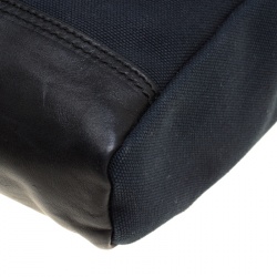 Saint Laurent Black Canvas Hunting Crossbody Bag