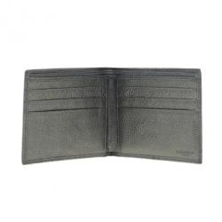 Saint Laurent Paris Silver Metallic Leather Bifold Wallet