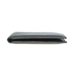 Saint Laurent Paris Silver Metallic Leather Bifold Wallet