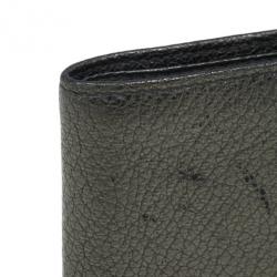 Saint Laurent Paris Silver Metallic Leather Bifold Wallet