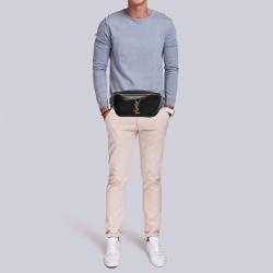 Cassandre Leather Belt Bag in Black - Saint Laurent