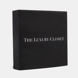 Saint Laurent Black Grained Leather Monogram Bifold Wallet